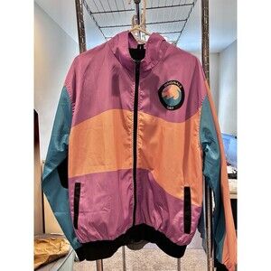 Originals Surf Windbreaker Jacket Colors Pink Orange Blues VTG? Size Large